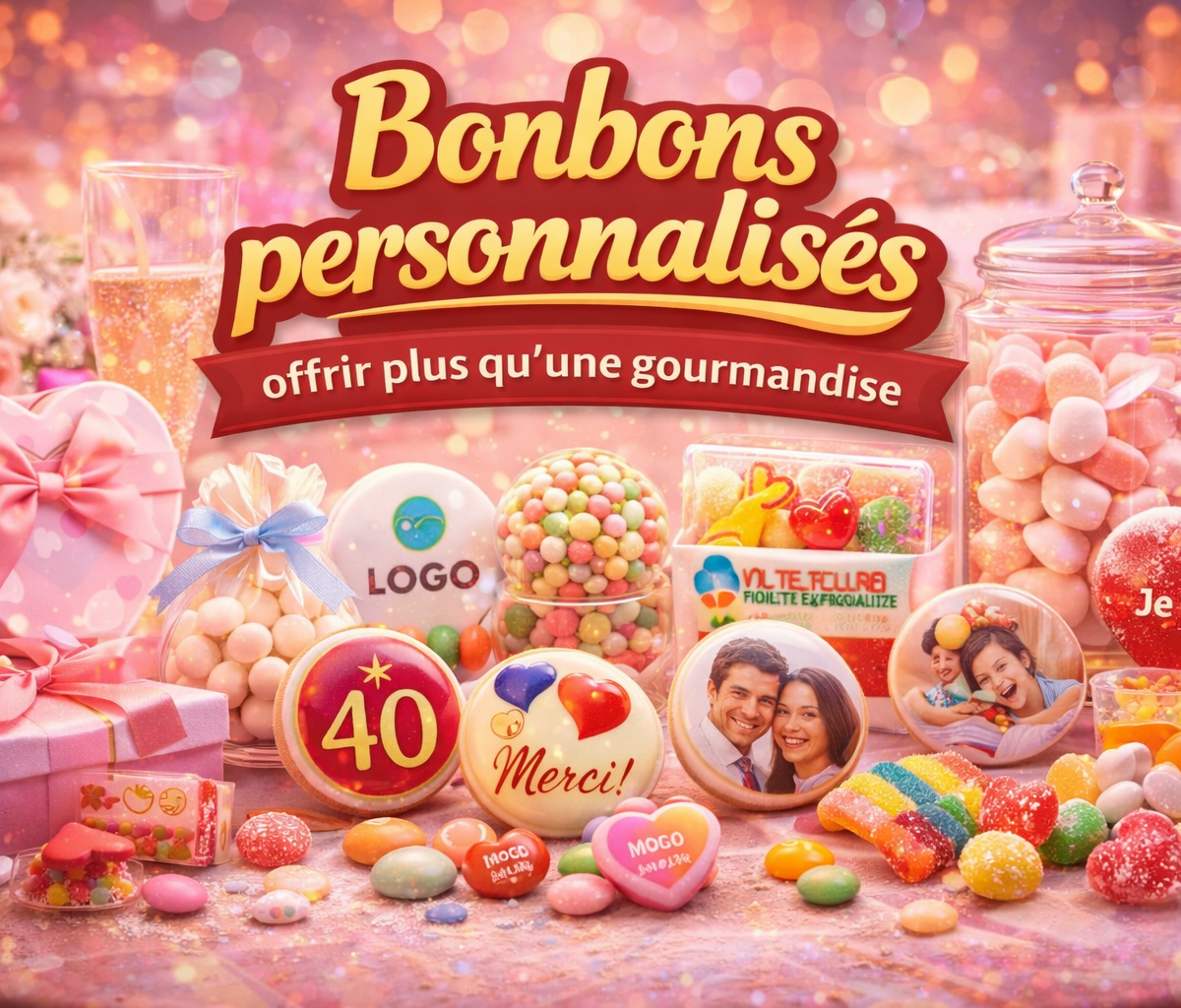 Bonbons personnalisés, offrir plus qu’une gourmandise