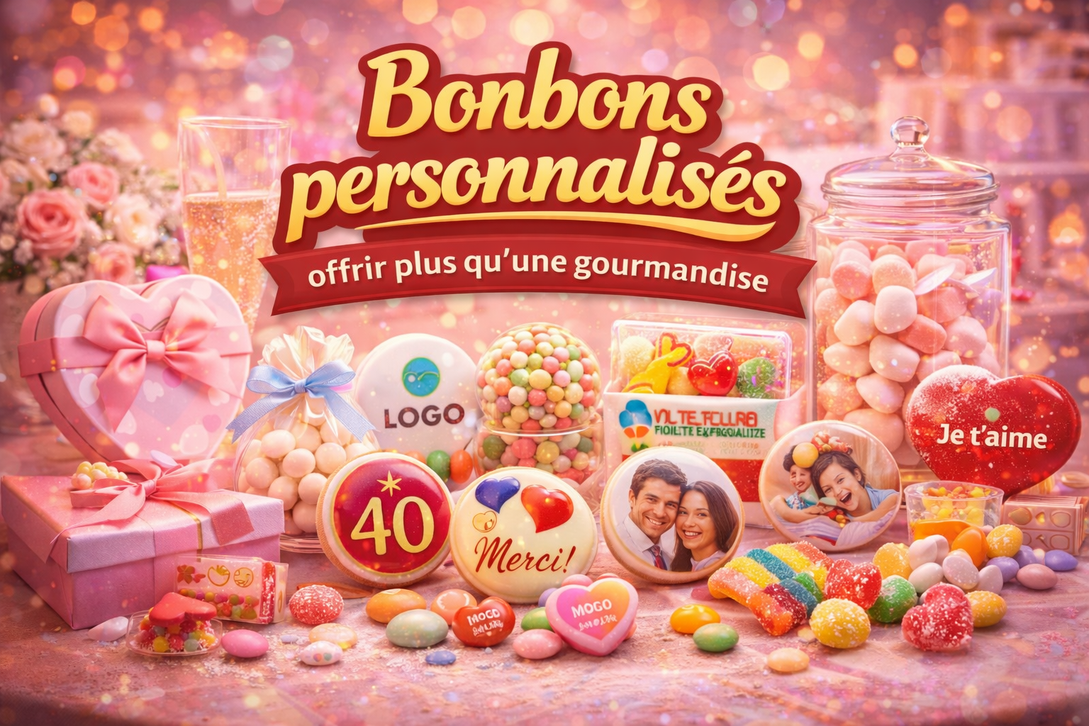 Bonbons personnalisés, offrir plus qu’une gourmandise