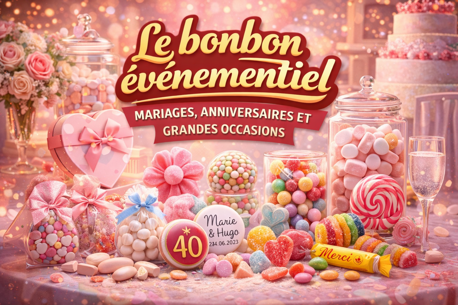 Le bonbon événementiel mariages, anniversaires et grandes occasions
