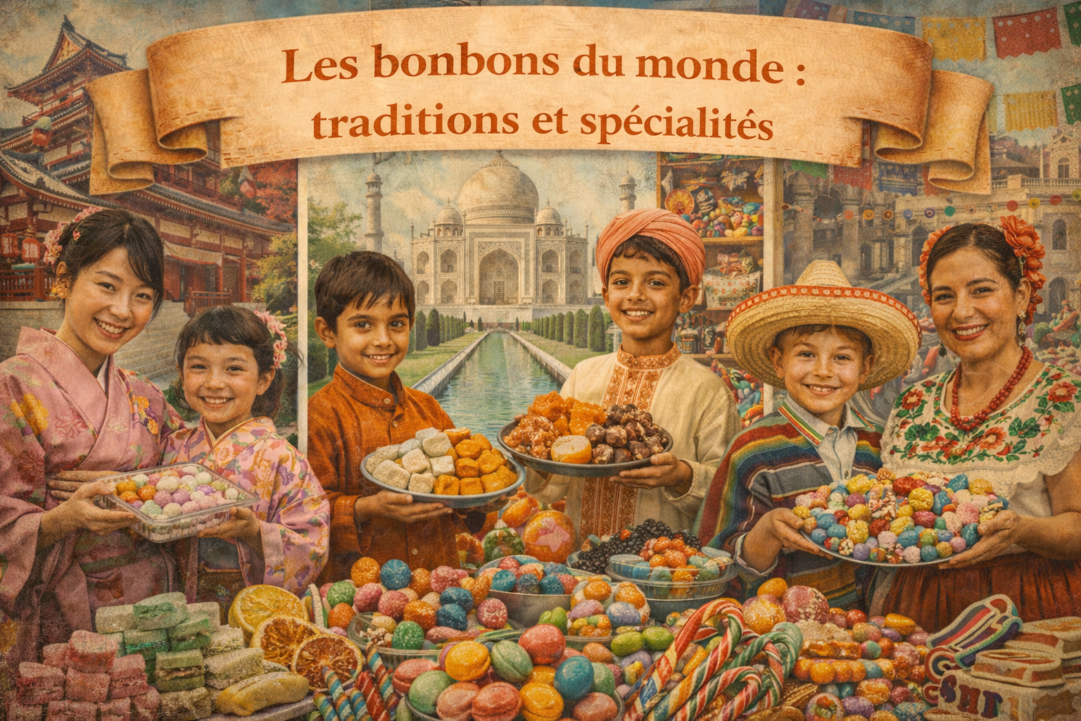 Les bonbons du monde traditions et spécialités