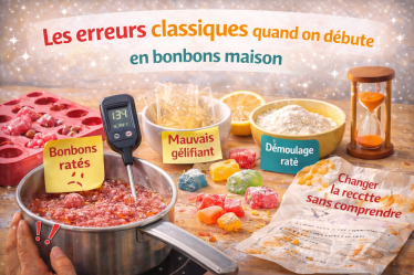 Les erreurs classiques quand on débute en bonbons maison
