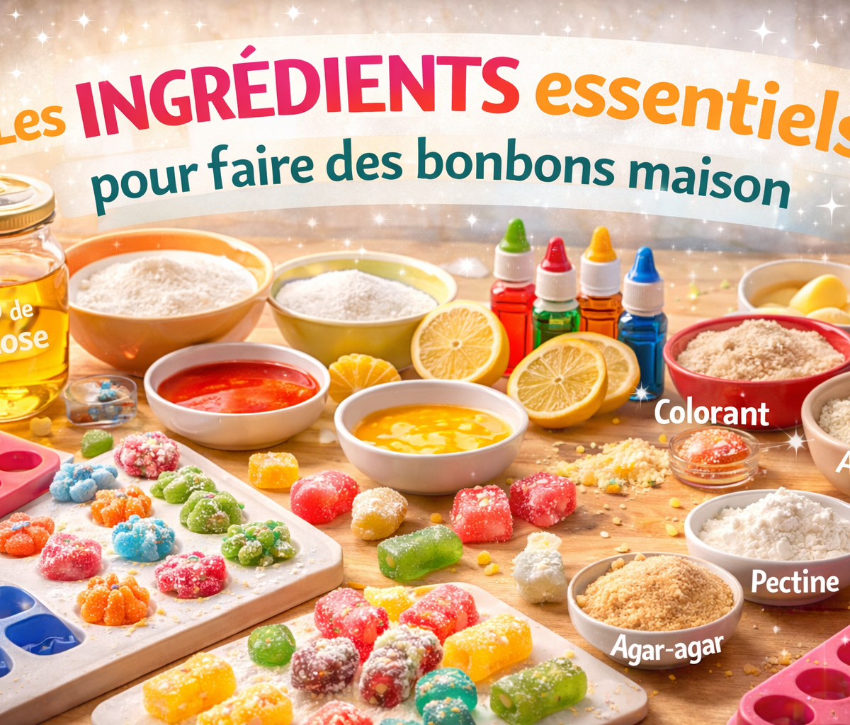 Les ingrédients essentiels pour faire des bonbons maison
